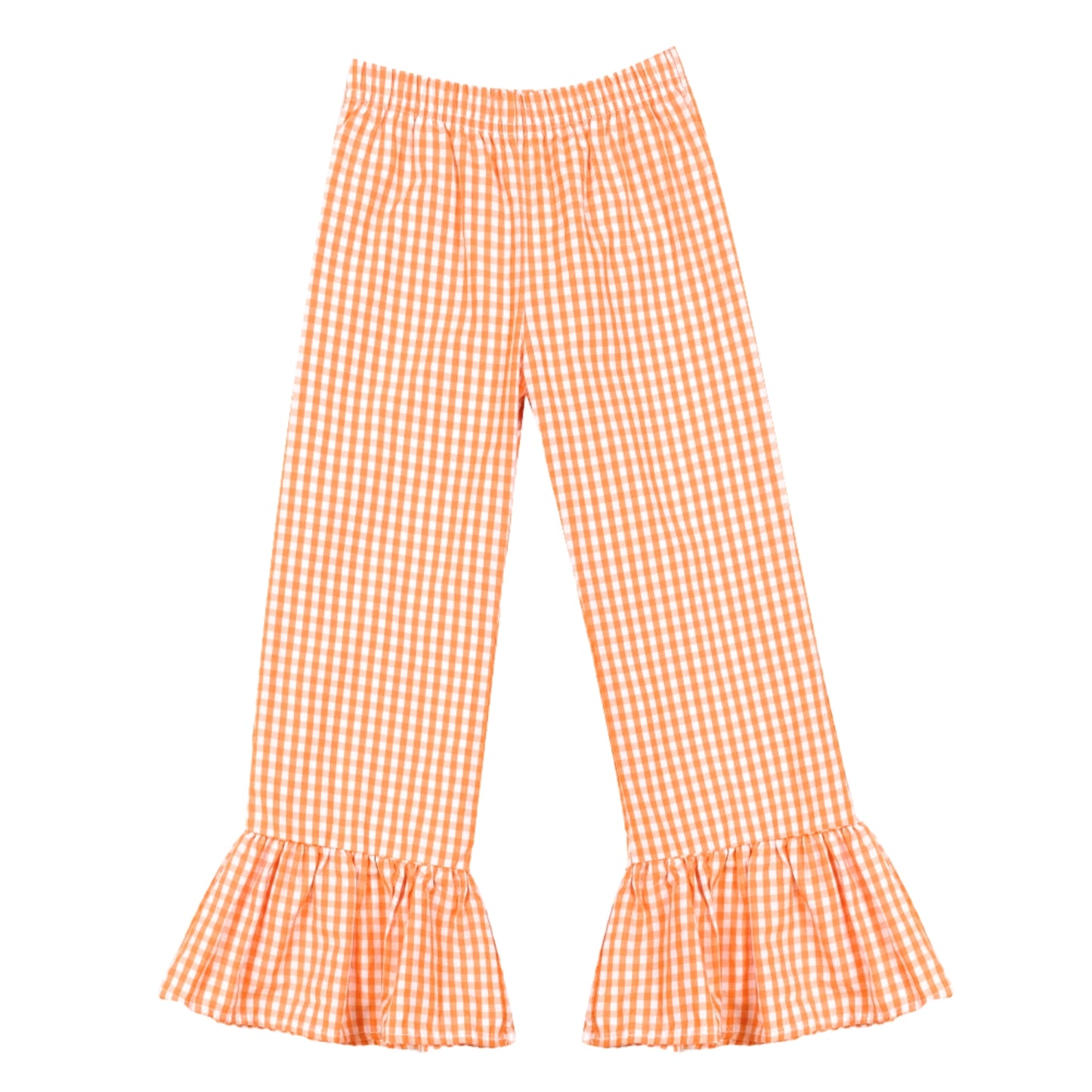 Gingham Ruffle Pants