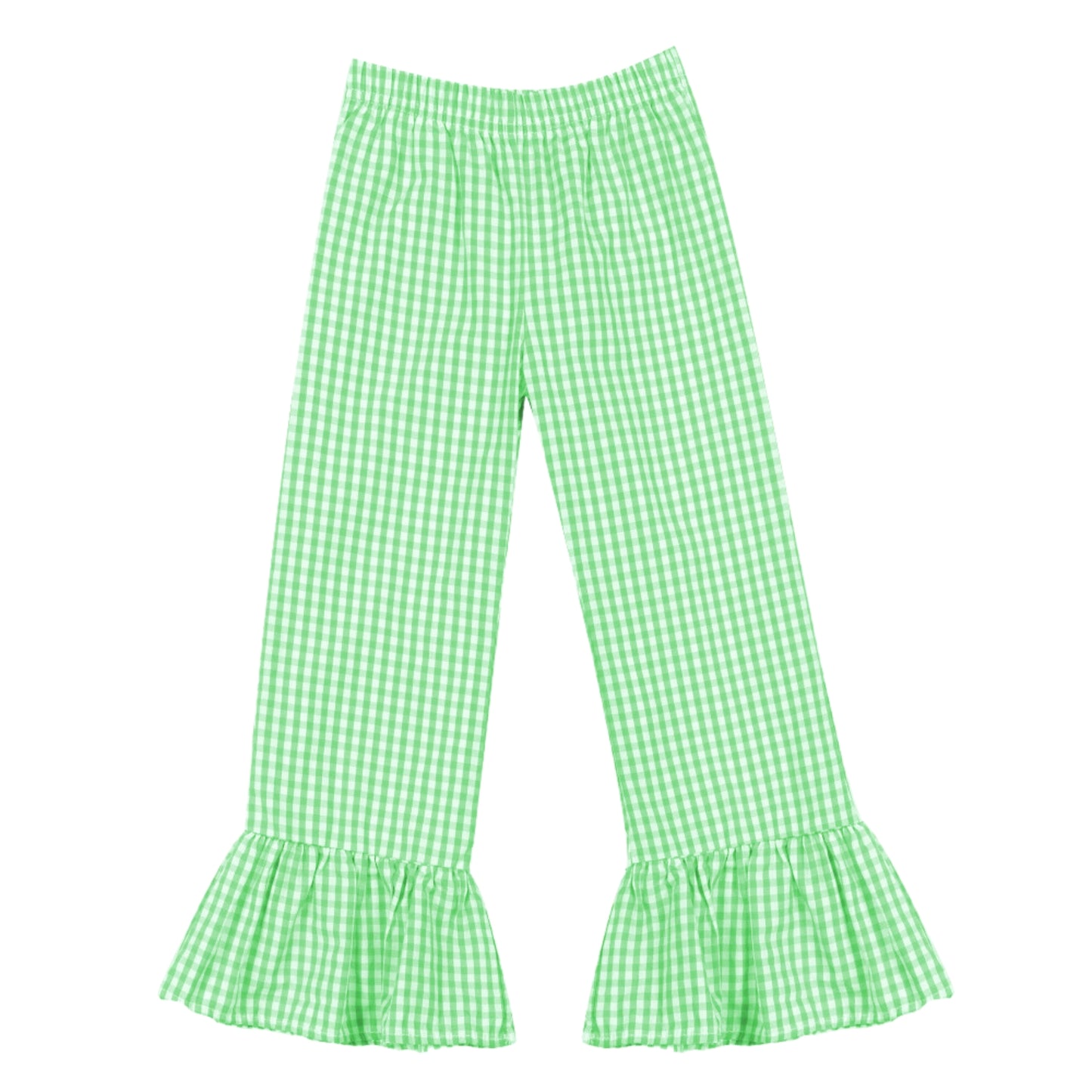 Gingham Ruffle Pants