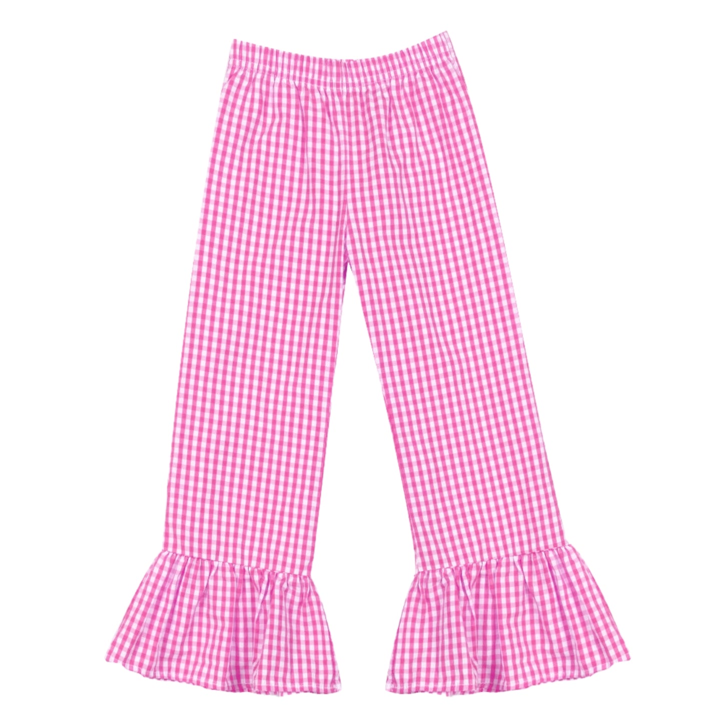Gingham Ruffle Pants