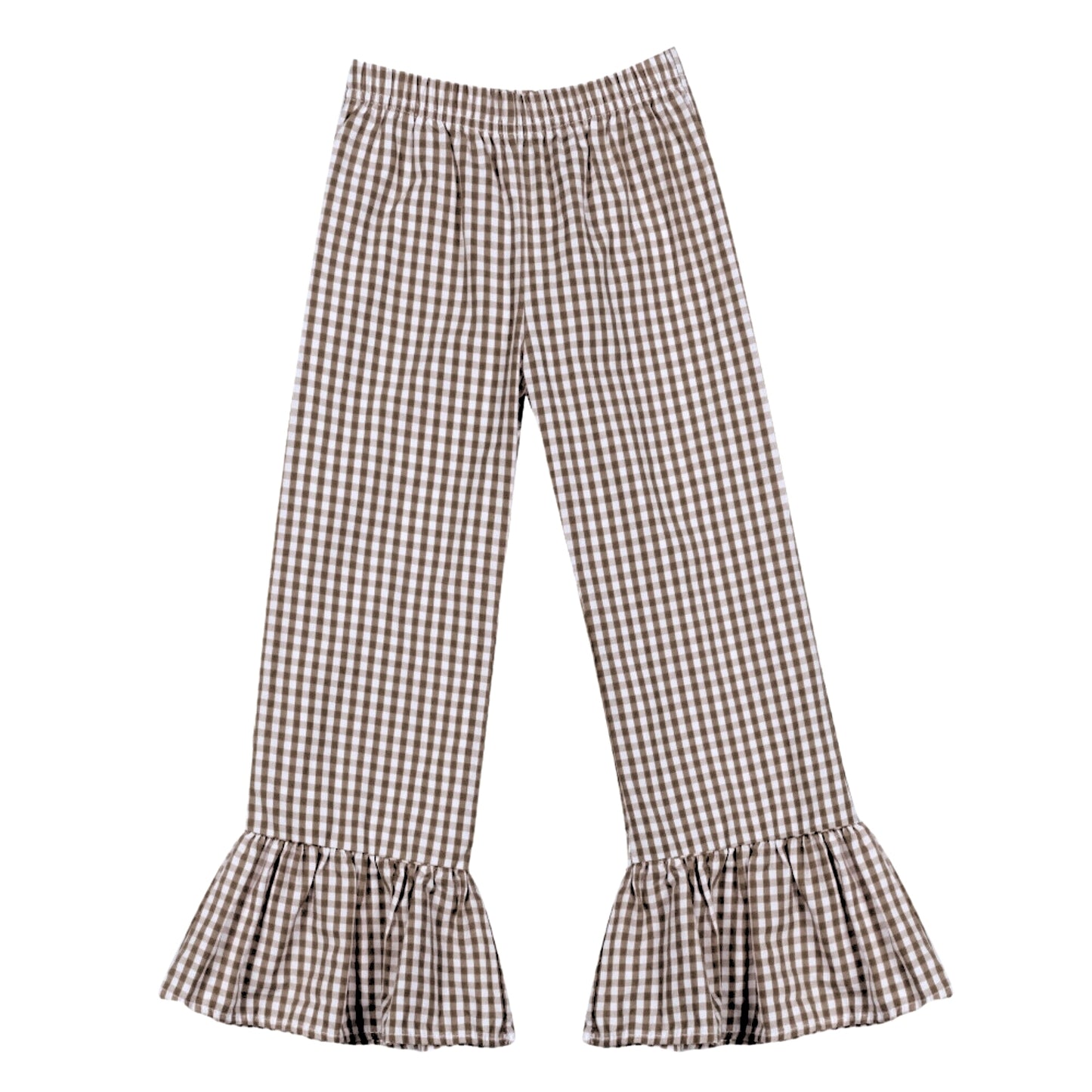 Gingham Ruffle Pants