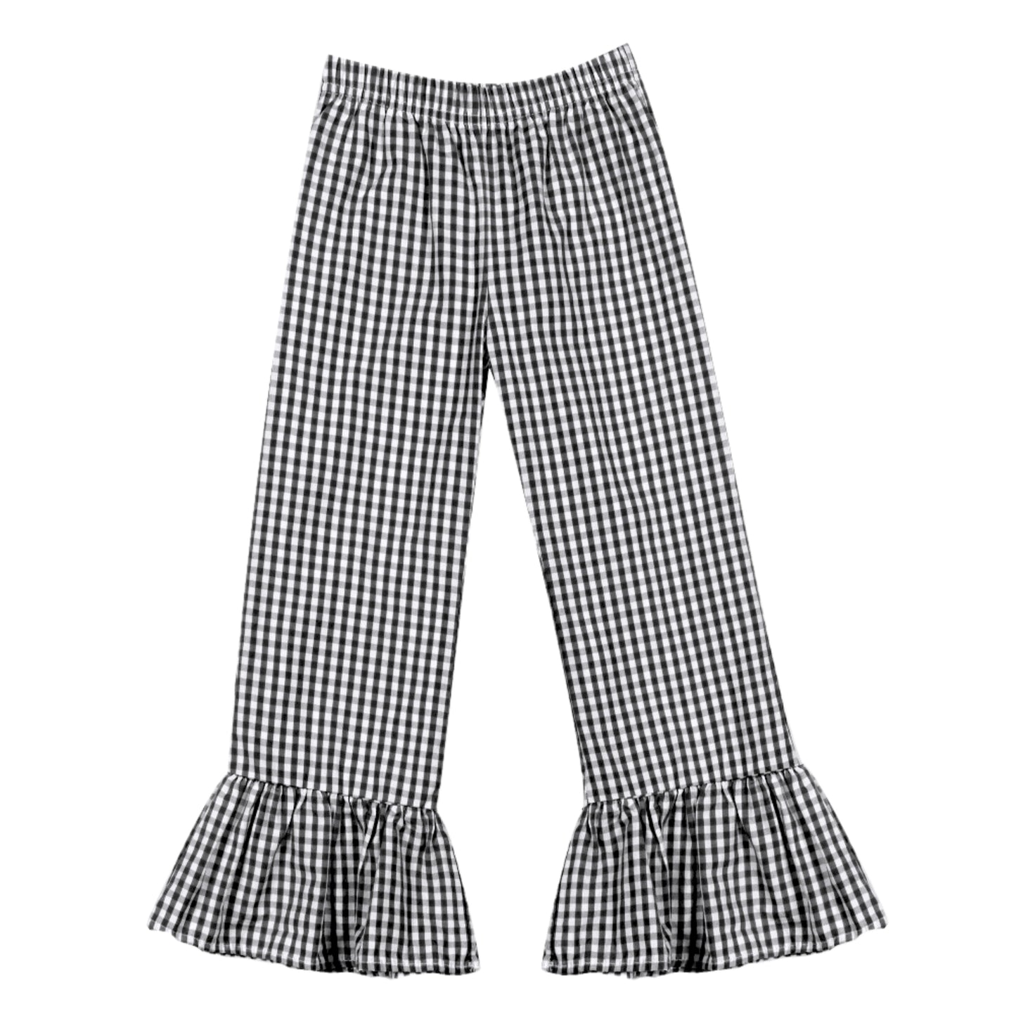 Gingham Ruffle Pants