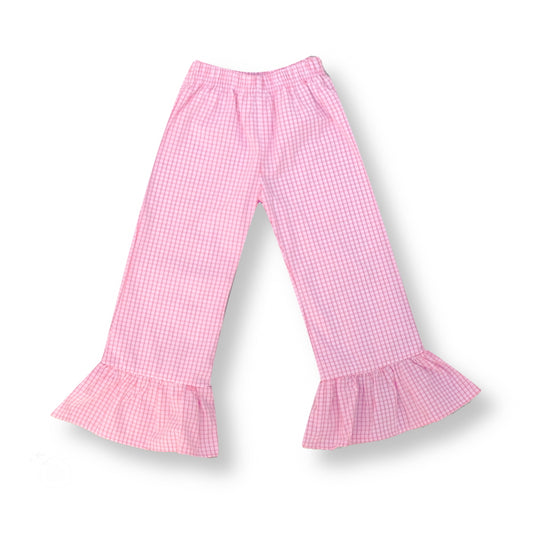 Gingham Ruffle Pants